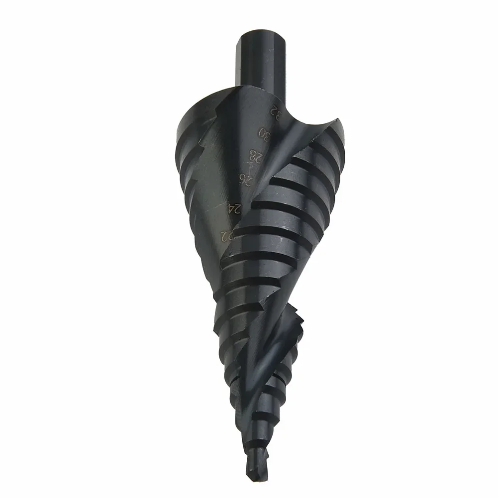 

1pc 4mm To 32mm HSS Spiral Step Cone Drill Bit 10mm Triangle Round Handle Metal Hole Cutter Nitride Coated Drill Accessories