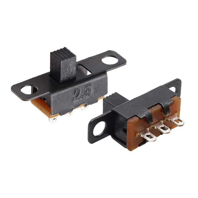 

Hot 20pcs Mini Size Black SPDT Slide Switch for Small DIY Power