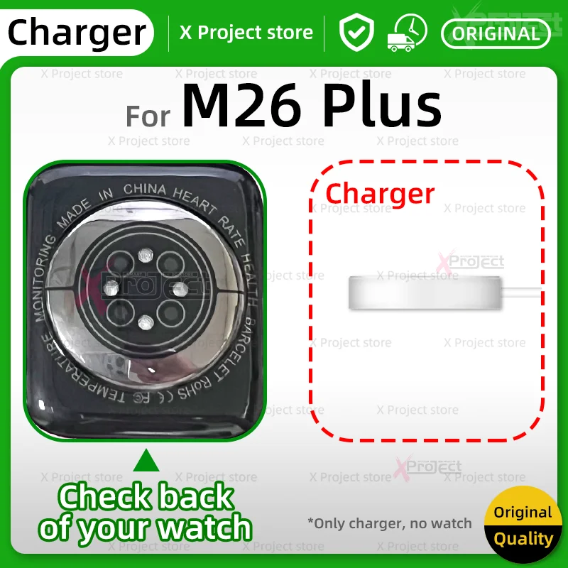 M26 Plus Smartwatch شاحن لاسلكي ل m26plus ساعة ذكية m36plus الساعات USB كابل الطاقة المغناطيسي شحن series es6 الأصلي