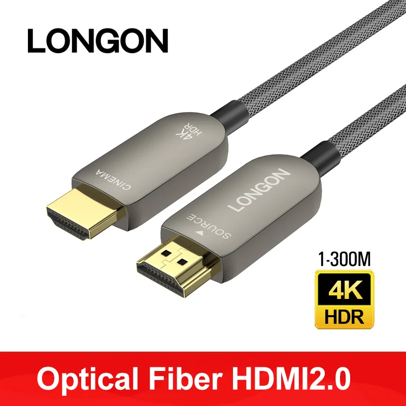 

LONGON HDMI кабель HDMI 2,0 8K 48Gbps волоконно-оптический кабель для PS5 PS4 TV Box проектор Xbox LG монитор кабель 5 м 8 м 10 м 50 м 100 м