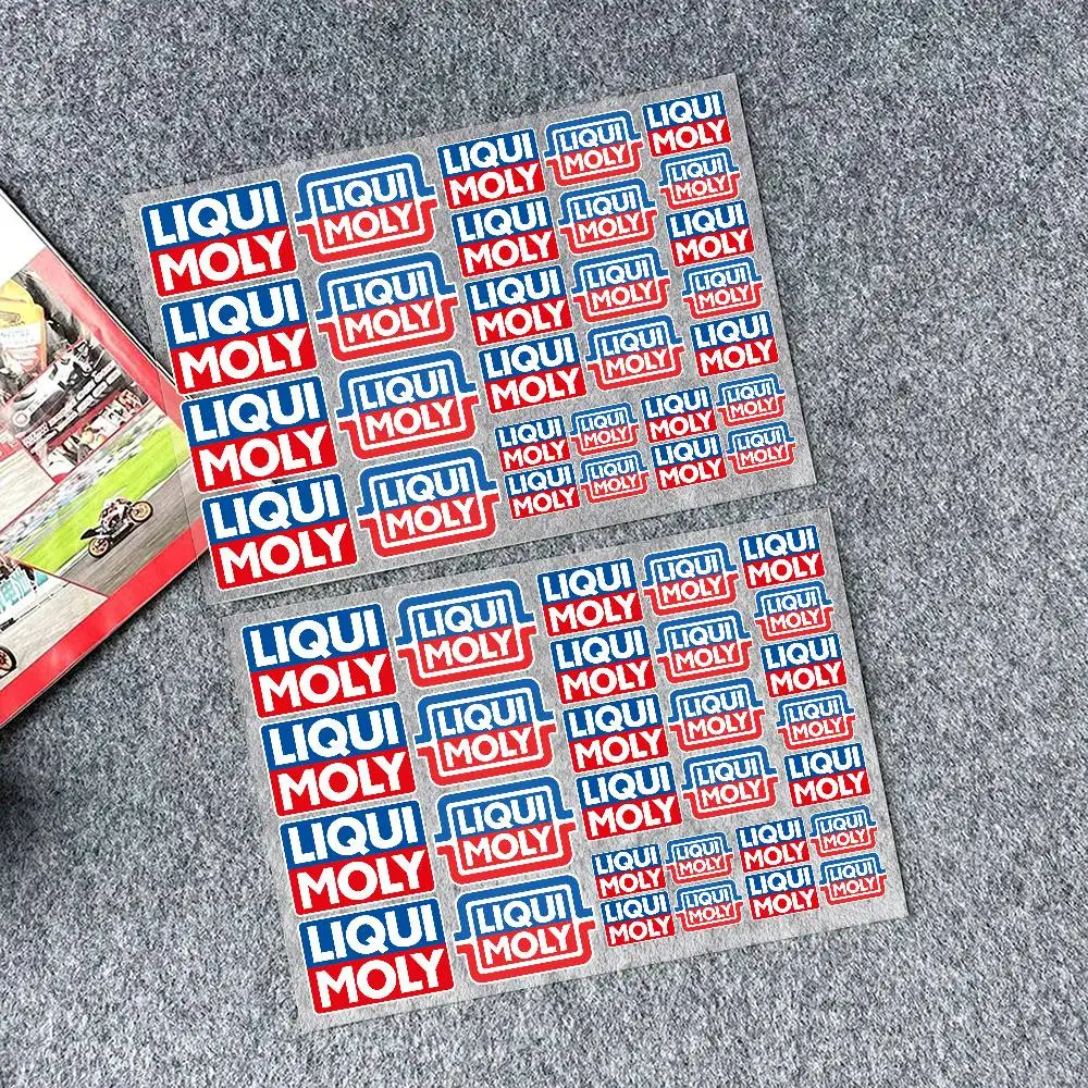 Adesivos moto adesivo corpo automático pára-choques janelas da motocicleta portátil paredes decalque de vinil acessórios de ajuste do carro para liqui moly