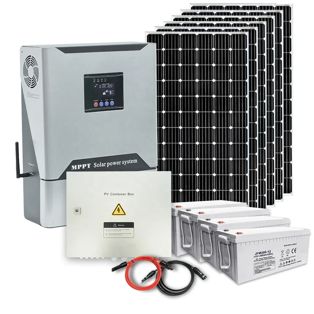 Complete set photovoltaic panel system smart 10kva off grid solar power system kit home 5kw 20kw 30kw 10kw solar energy systems