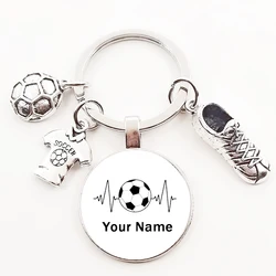 Football DIY custom name keychain to play football boy keychain, DIY keychain for football lovers