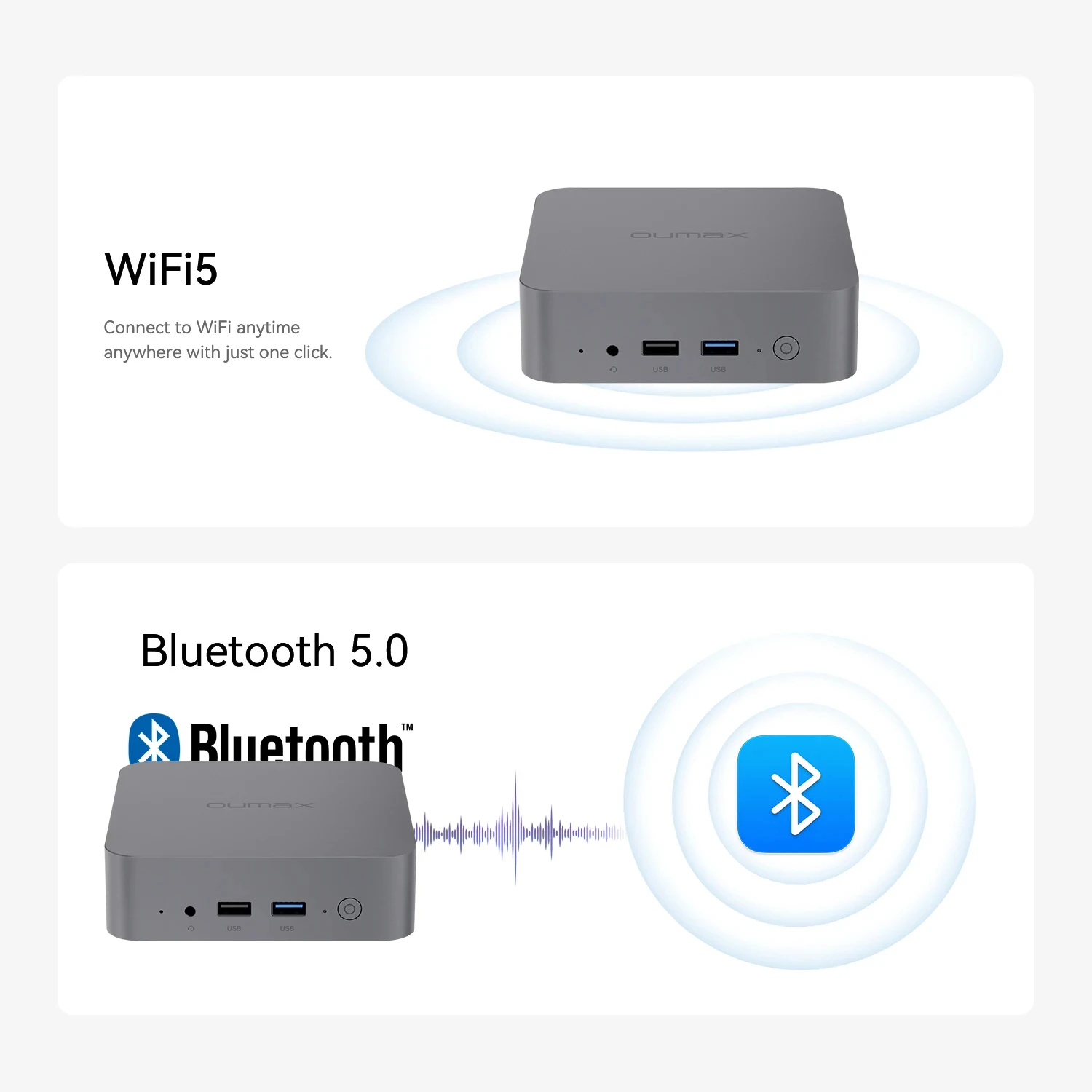 OUMAX كمبيوتر صغير N4 N5 Intel J4125 N5095 RJ45 HDMI 4K @ 60 هرتز WiFi5 BT5.0 DDR4 3200 ميجا هرتز M.2 PCIE3.0 SATA3.0 SSD كمبيوتر مكتبي مكتبي