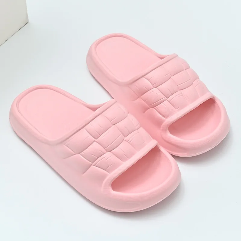 2023 Summer Womens Slippers Couple Sandals Beach Slides  Flip Flops Men's Thick Sole Indoor Bathroom Anti-slip Shoes