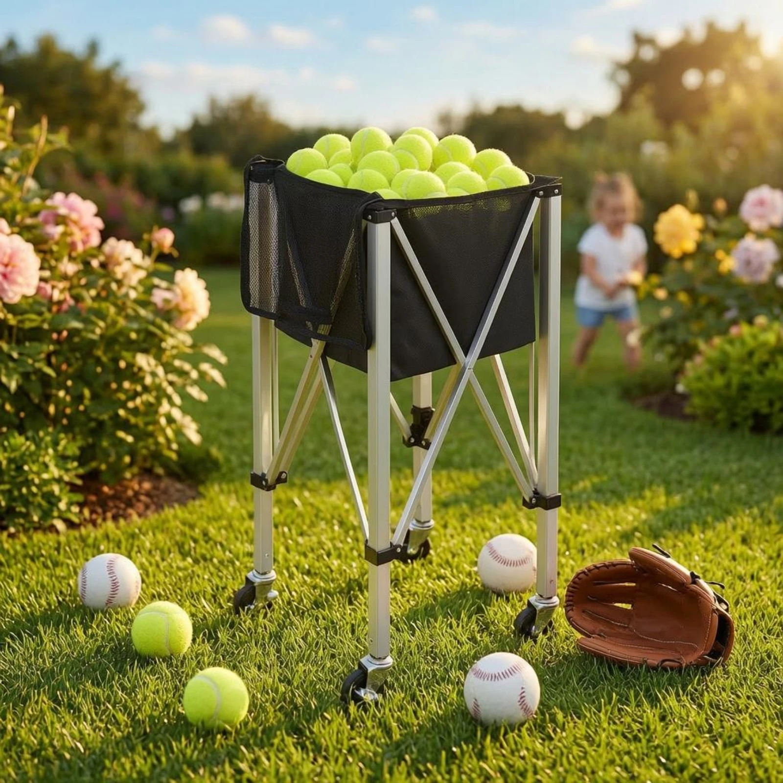 Foldable Ball Vehicle Aluminum - огляд і ціна Sports Equipment Basketball