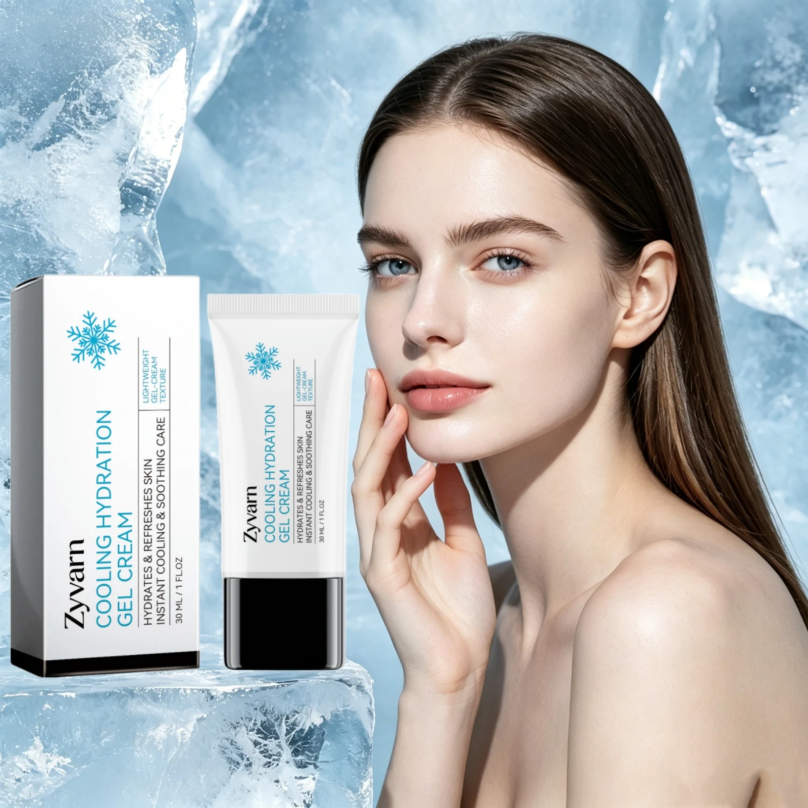

Cooling Soothing Face Gel Cream Instant Ice Feel Reduce Redness Lightweight Refreshing Hydrating Repair Sensitive Skin Gel Cream
