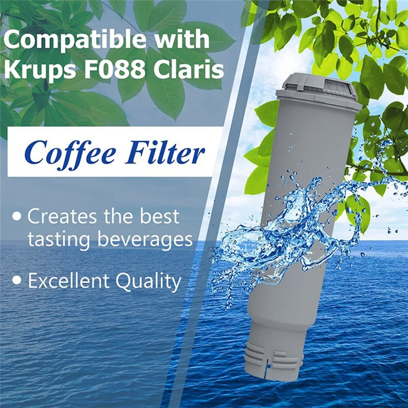 1Pcs Espresso Machine Water Filter for Krups Claris F088 Aqua Filter System, for Siemens, Nivona, Gaggenau, AEG, Neff