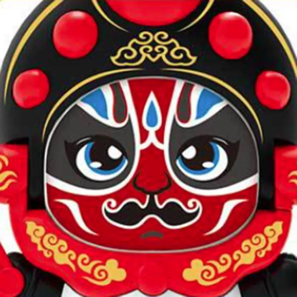 Ópera de Sichuan Muñeca que cambia de cara de Sichuan Plásticos Manualidades DIY Muñeca de panda que cambia de cara Estilo chino 4 Juguete que cambia de cara facial