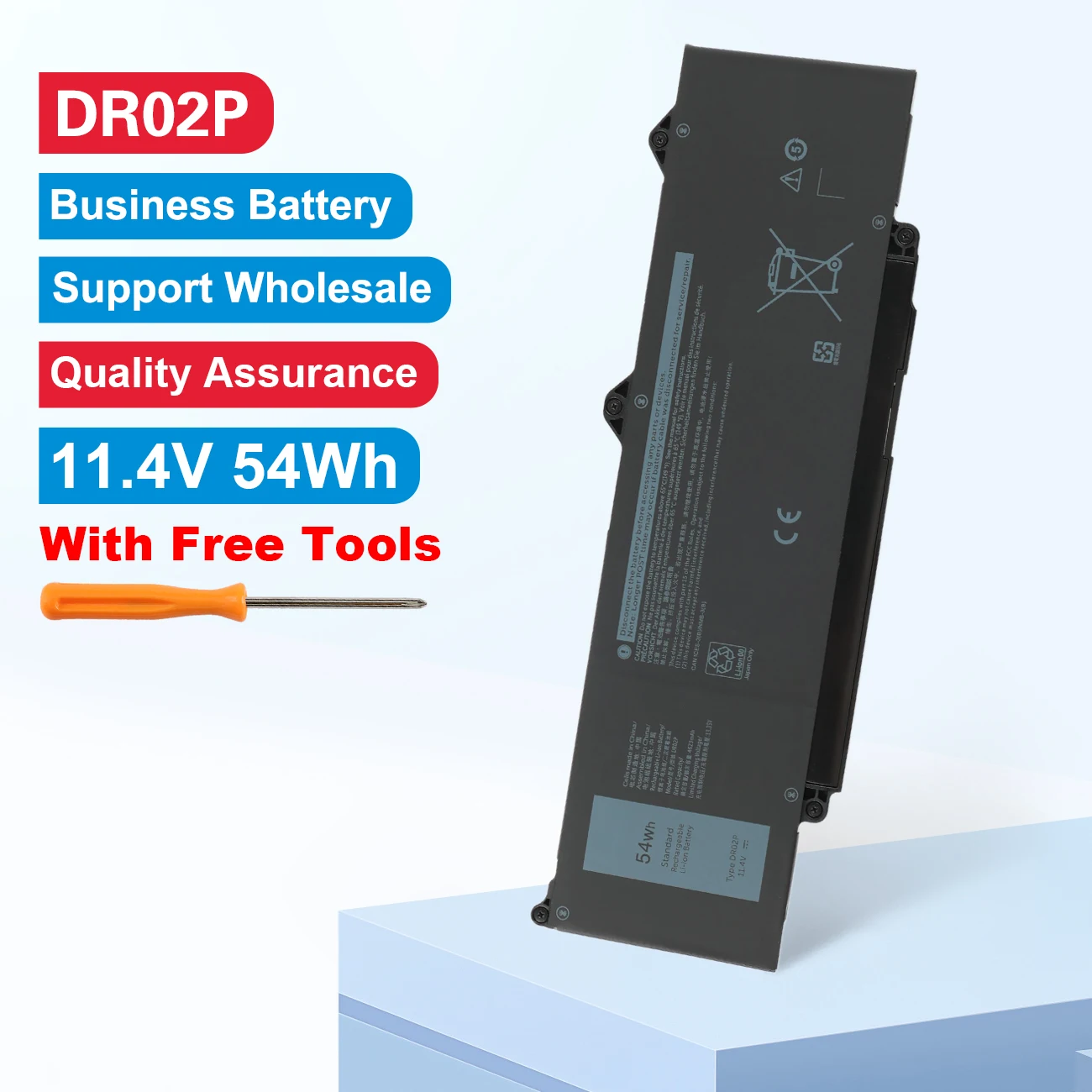 DR02P Replacement Battery For DELL Latitude 3340 3440 3450 3540 3550 5340 5440 5450 5540 5550 7455 Precision 3480 3490 3580 3590