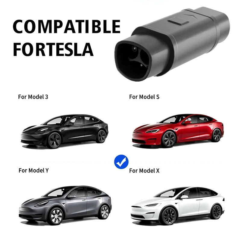 EV Connector Adaptor 32A For Tesla To GBT EVSE Adapter Electric Car Vehicle Charger 250V Charging Connector Single Phase