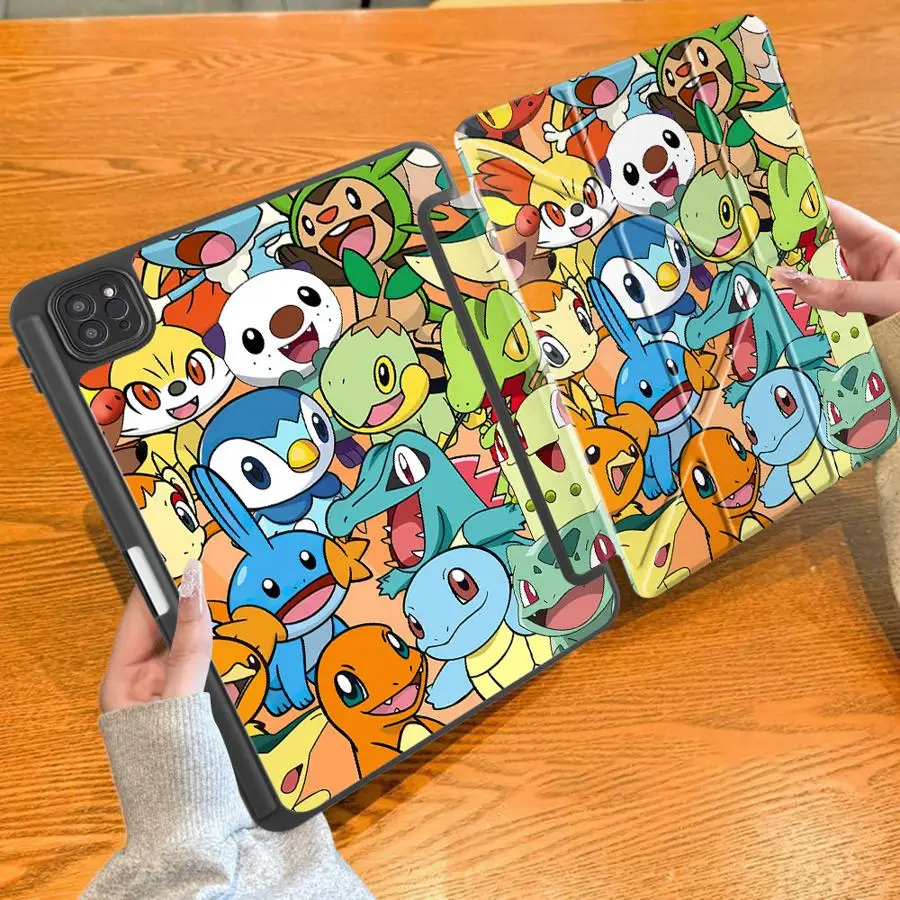 With Pen Slot Cover Tablet Case For iPad 10th Gen 11th 9th 12th Pro M4 13 2025 2026 Mini 7 6 5 Air 8 M2 M3 3 Japan P-PokemonS