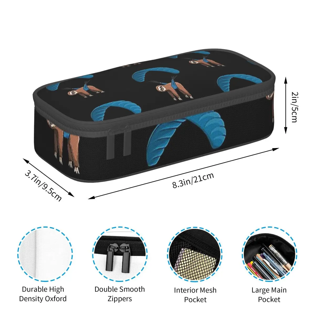بالمظلات الطيران تحلق الكسل القفز بالمظلات مقلمة للمدرسة صندوق القلم حقيبة أقلام رصاص لوازم مكتبية حامل قلم حقيبة