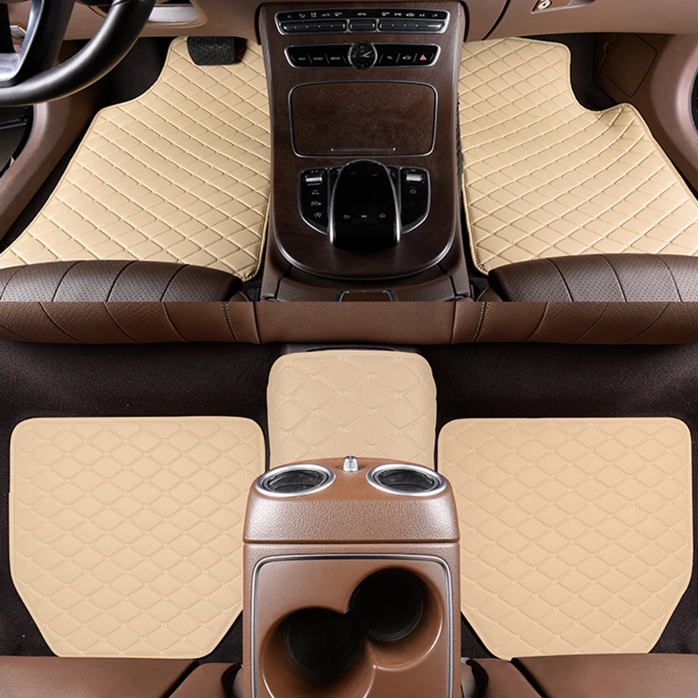 5Pcs Set Universal Car Floor M - Car Floor Mats Universal Waterproof Leather recension och pris