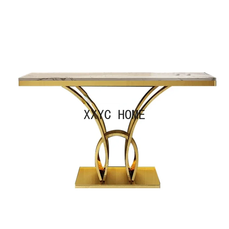 

Aisle Corridor Narrow Wall Table Living Room Simple Marble Hallway