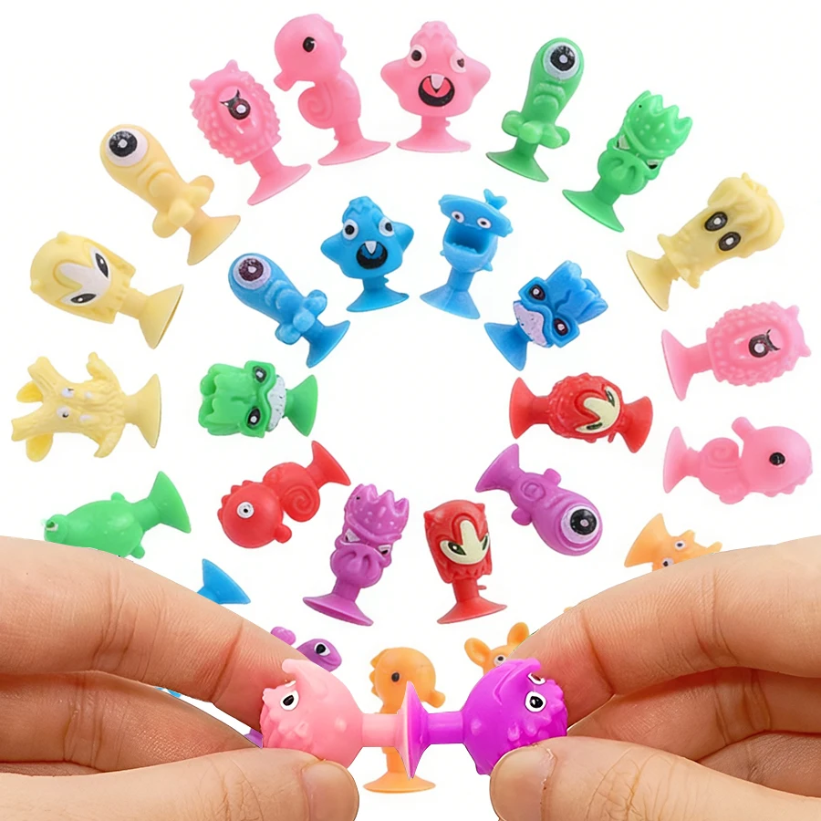 

12-48 шт. мини-куклы-монстры на присоске, милые украшения для приборной панели автомобиля, гибкие фигурки, новинка, аксессуары для декора автомобиля