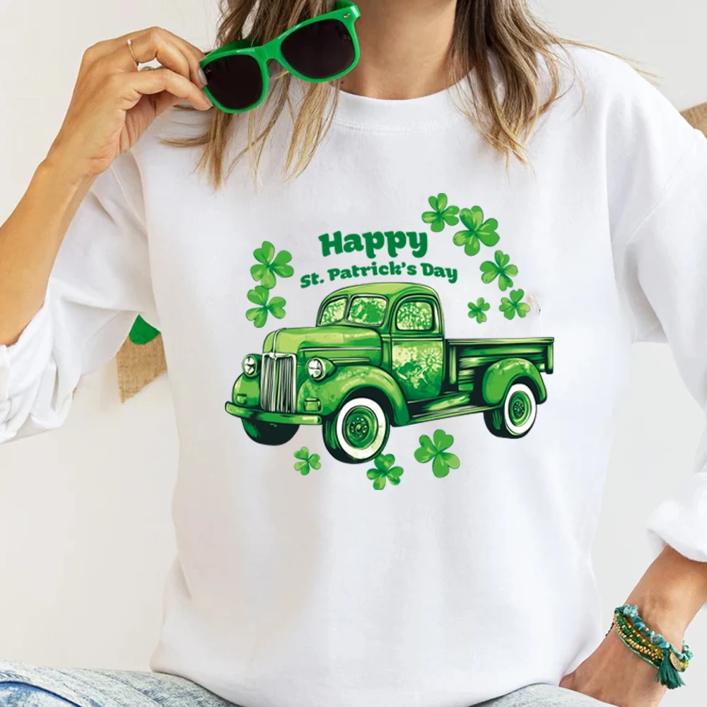 مجموعة ملصقات الضغط والطباعة بنمط كرتوني كلوفر من سانت باتريك - ديكور مختلط الألوان مناسب للاستخدام بنفسك