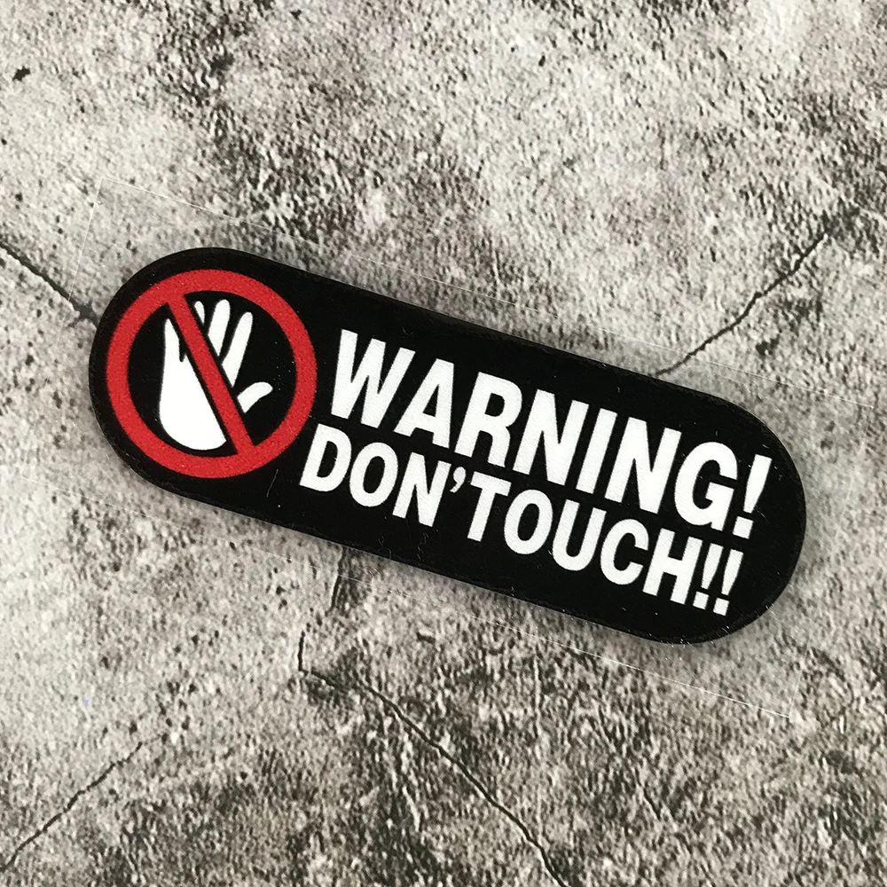 Don't Touch Reflective Warning Motorcycle Tank Decals Accessories Stickers for Honda HRC CBR CBR1000RR CB650R CBR600RR CBR500R