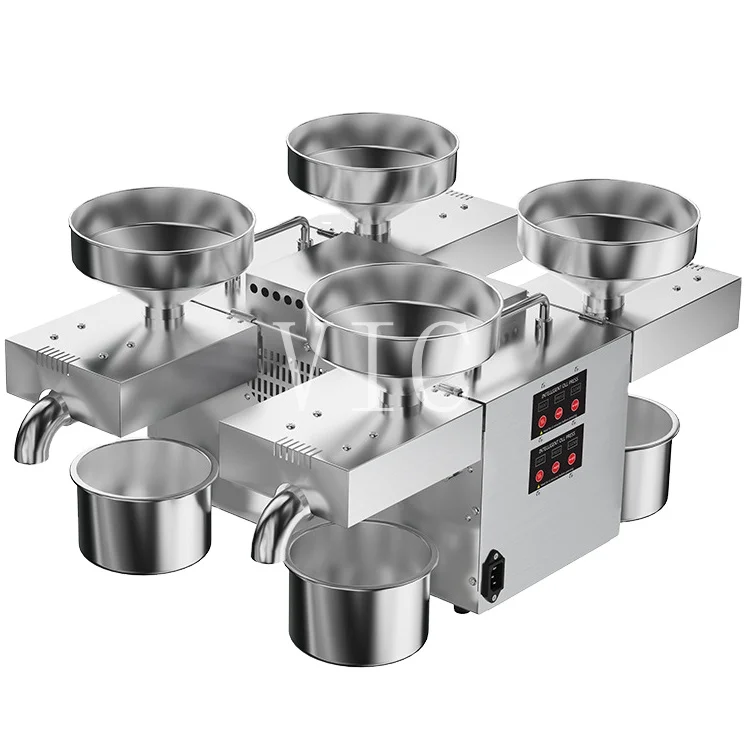 Four Times Oil Output Rate Fully Automatic Small and Medium-sized Oil Press Commercial Spiral Rapeseed Peanut Oil Making Machine