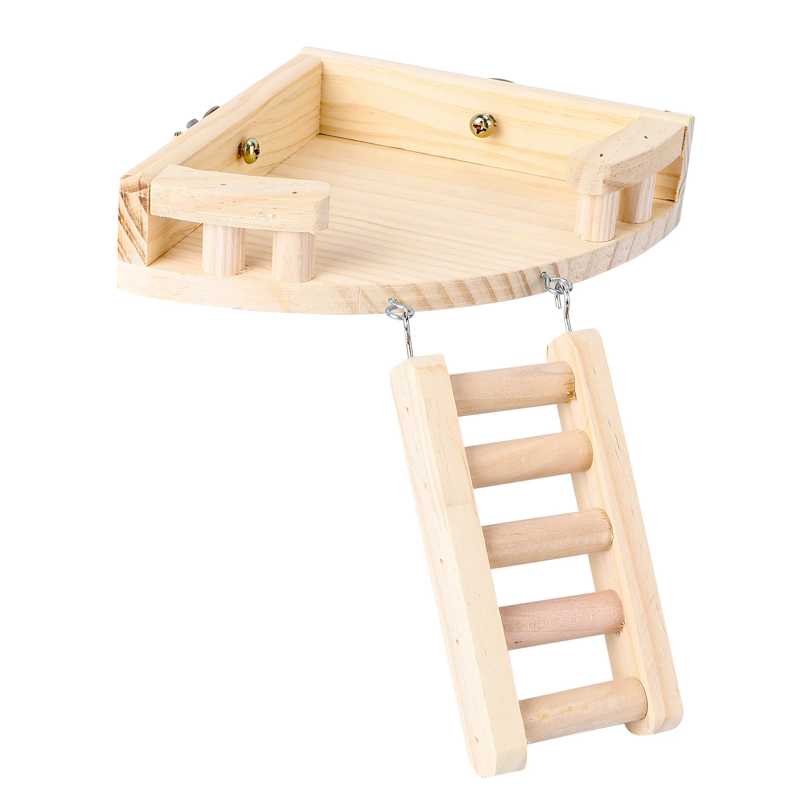 

1pc Wooden Stand Durable Pet For Small Animals Climbing Hamster Training Crawling Ladder For Birds Mice Hamster Ladder