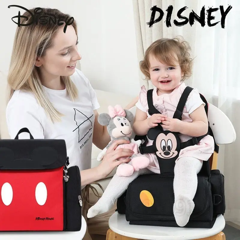 Disney Mickey Original New Diaper Bag Backpack Multifunctional Baby Bag Cartoon Cute Fashion Baby Diaper Bag Large Capacity