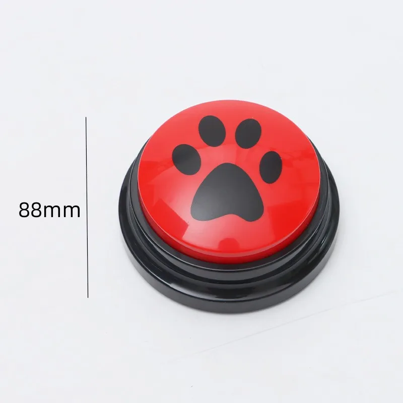 6pcs Dog Toys Pet Training Button With Cute Claw Print Pattern Pet Voice Recording Communication For Dog Talking Dog Accessories