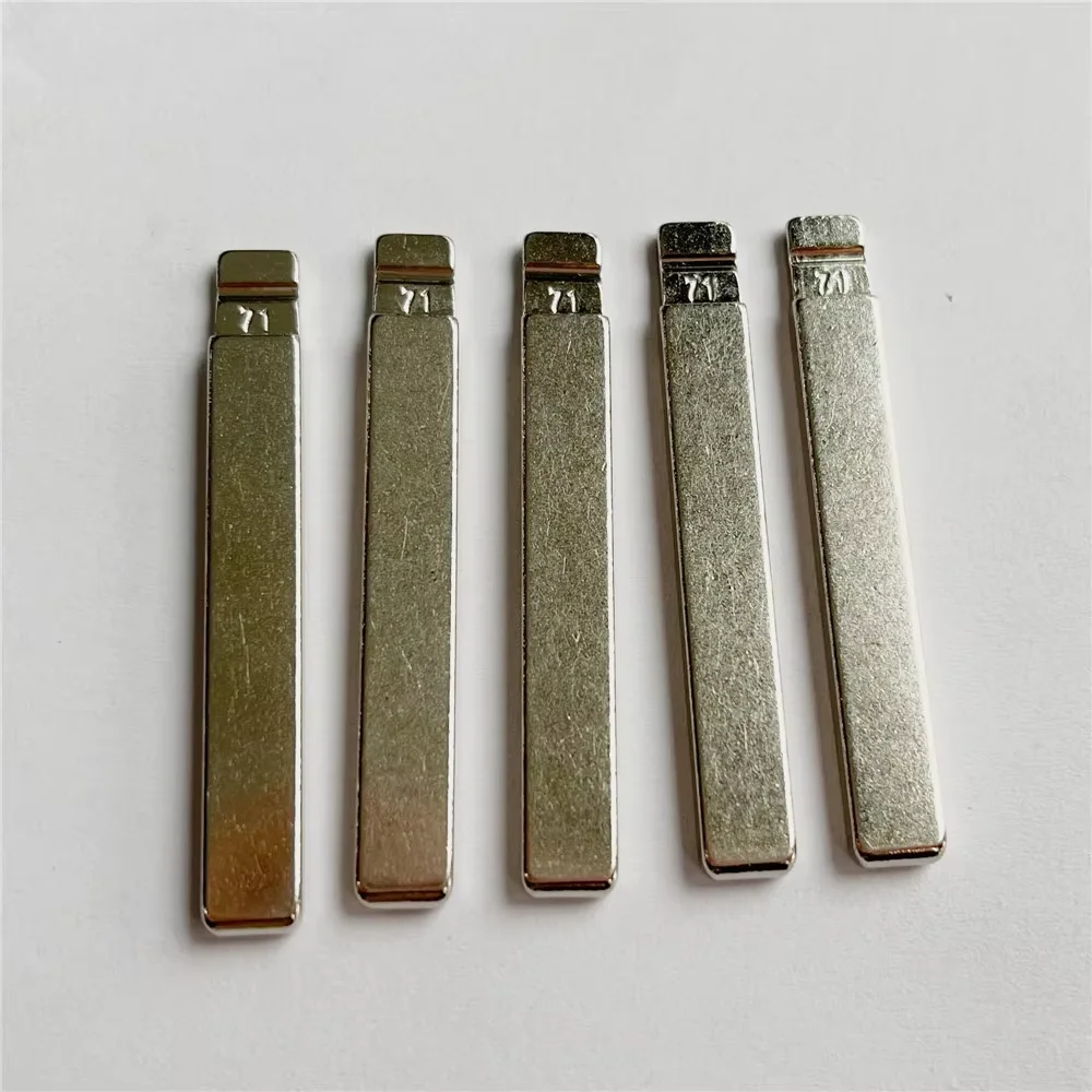 10Pcs #71 HU100 Metal Uncut Flip Key Blade Compatible KD VVDI Replacement Blank For Buick Excelle GT Cruze Cadillac Opel Car Rem