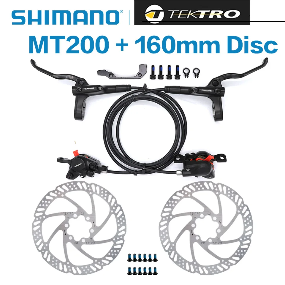 Shimano – jeu de freins à disque hydrauliques BR BL MT200 M315, pour vélo de montagne, vtt, avec pince