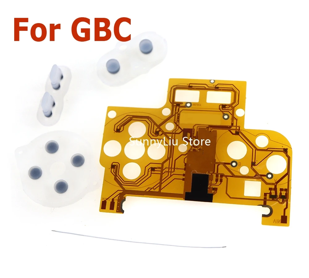 Kit di luci a bottone a LED di ricambio per GameBoy Color LED Light Ribbon Board Kit di modifica del colore della luce del pulsante fai da te per GBC