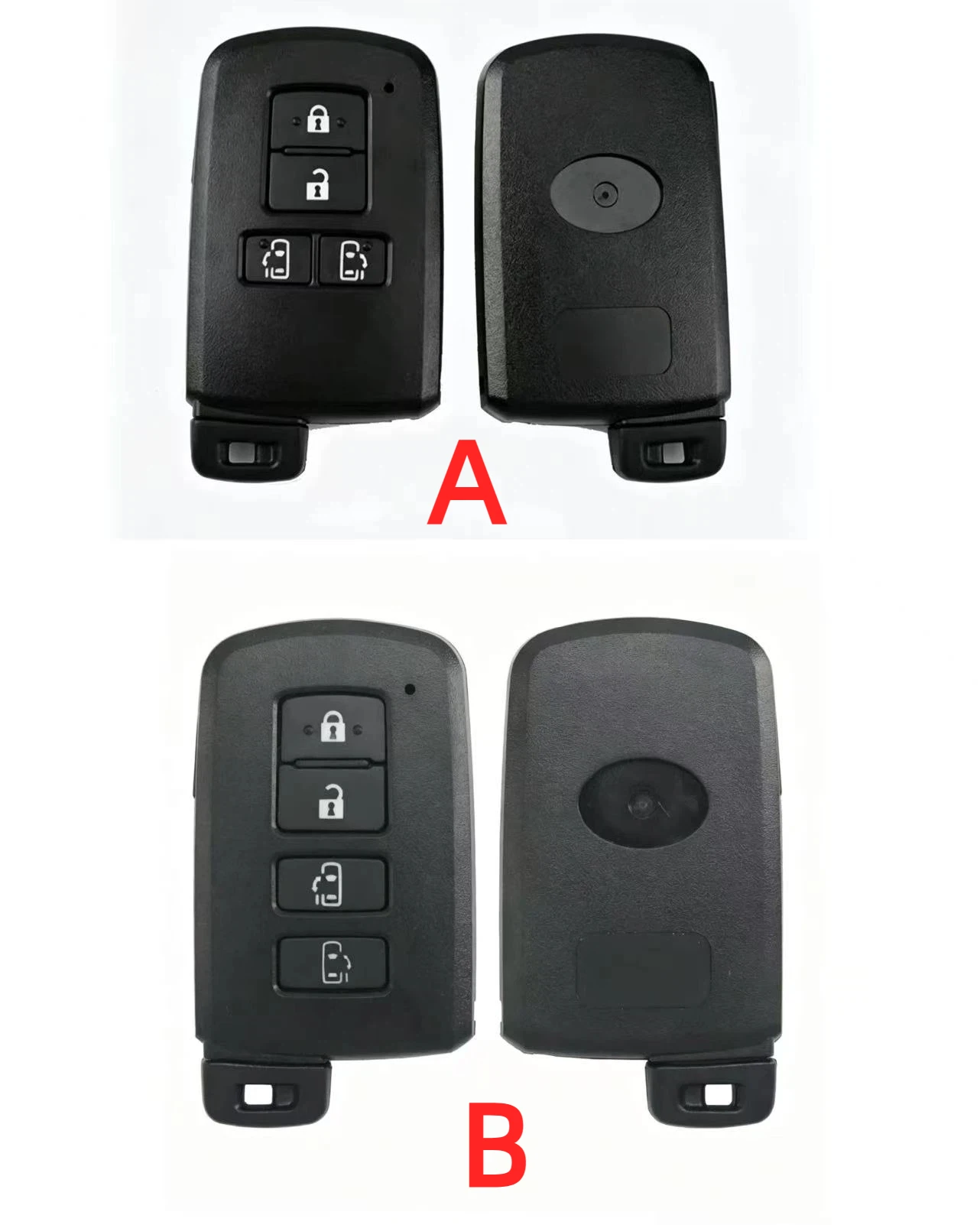 

4 Buttons Smart Remote Key Shell for Toyota 2012 Bilateral sliding door Replacement key case