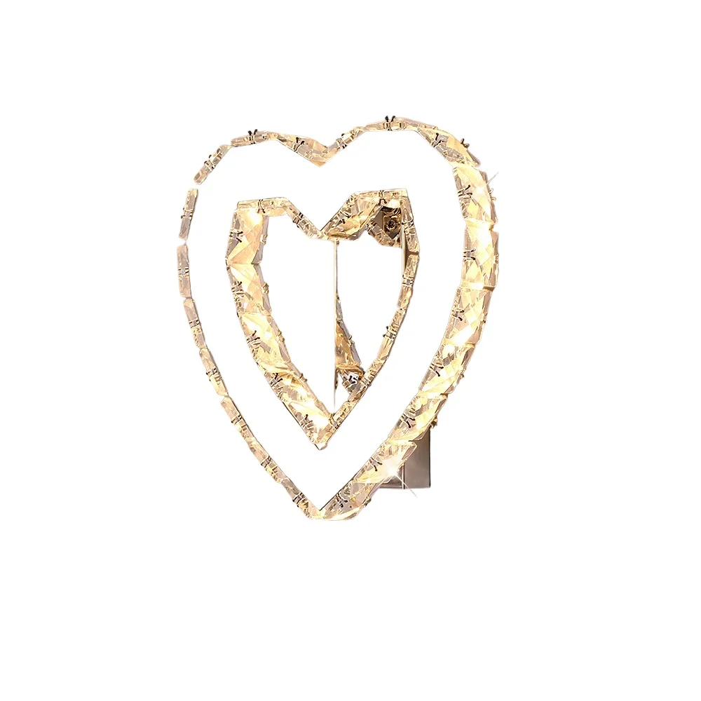 

Креативное и простое прикроватное декоративное освещение для спальни, хрустальный настенный светильник для интерьера