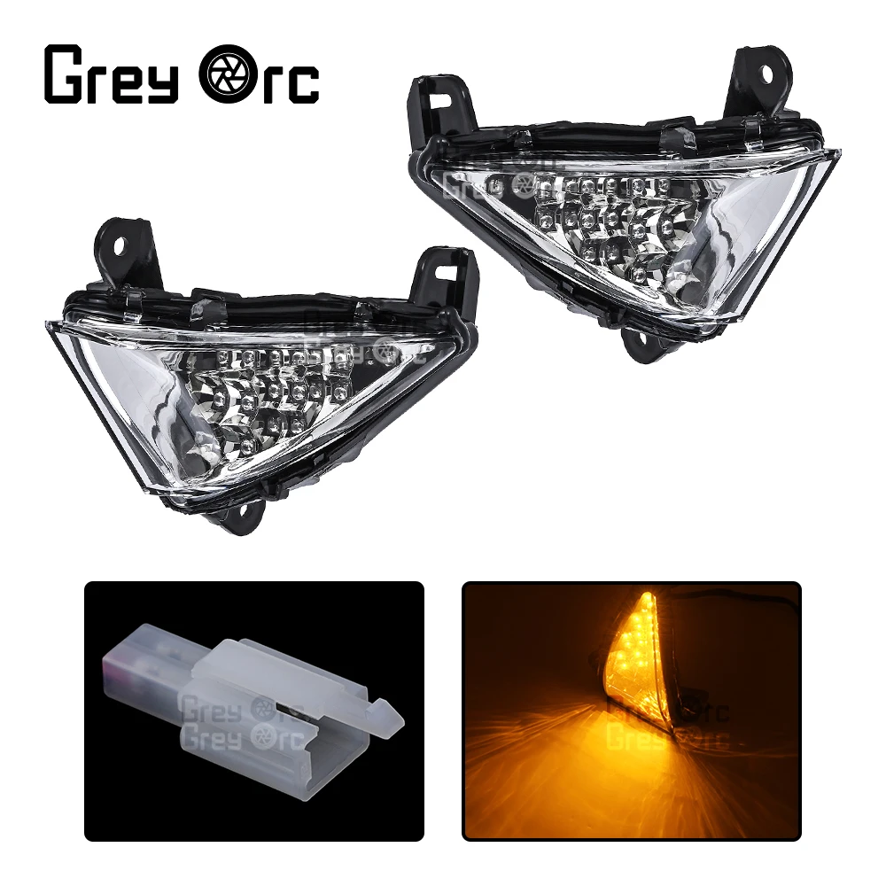 

1Pair Motorcycle Front Turn Signal Indicator Flasher Light Fit For Kawasaki Ninja ZX 10R 2006-2007 ER 6F ER 6N 2006-2008