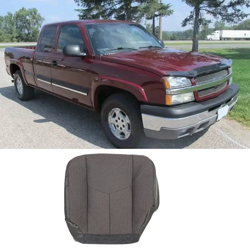 Cloth Seat Cover Driver Side Bottom For Chevy Silverado 1500 & 1500HD 2500 & 2500HD 3500 2003-2007