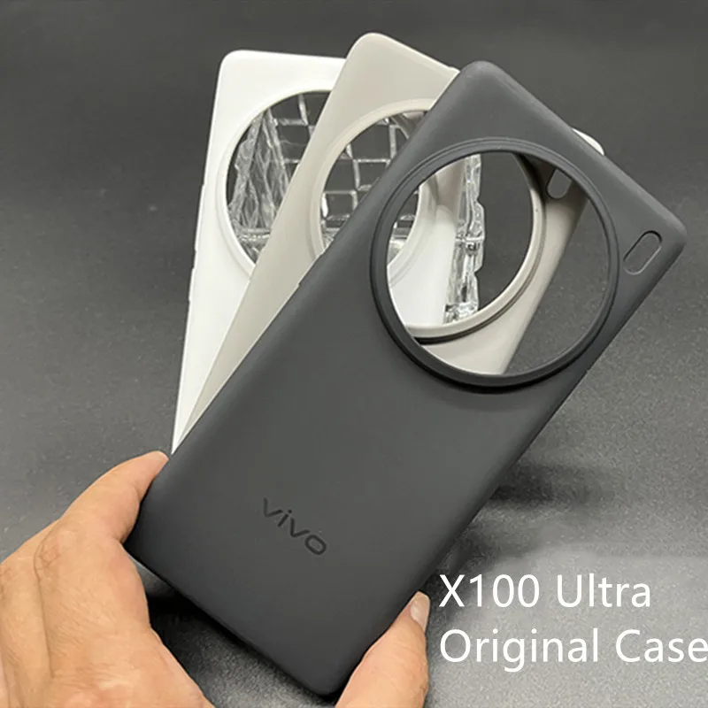 Original Case For Vivo X100 Ultra Soft Back Case Shockproof Matte Luxury Rubber Skin Ultra Slim Cover Funda