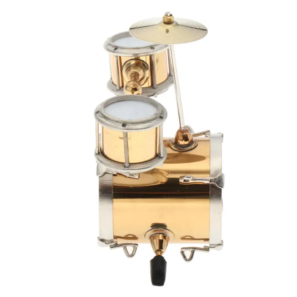 

Музыкальный инструмент для кукольного домика в масштабе 1:12: миниатюрный барабанный набор для кукол