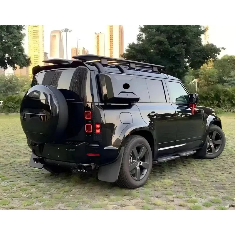 طقم هيكل بسعر المصنع لـ Defender L663 New Defender 90/110 ترقية إلى الملحقات الخارجية المصدة باللون الأسود 007 #4