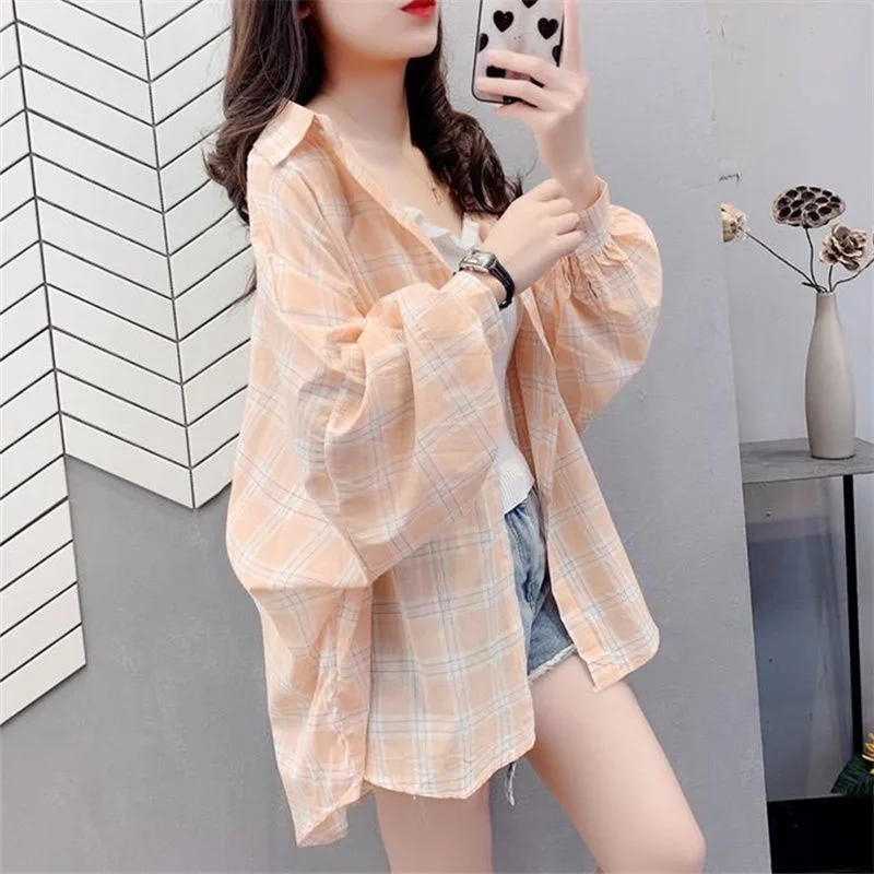plus Size 300 Pounds Summer Thin Ice Silk Sun Protection Women's Shirt Design Sensation Slimming Versatile Top Trendy