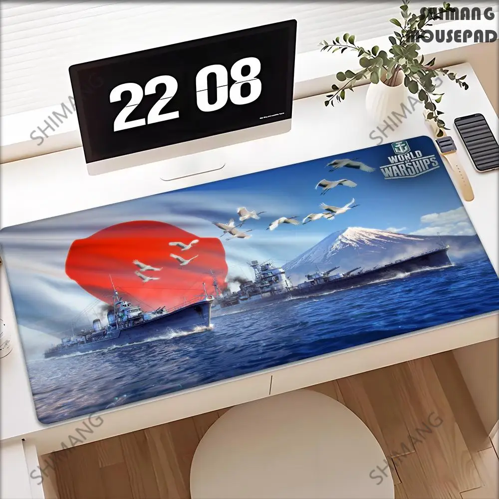 Game World of W-Warships Mouse Pad Non-slip Rubber Gamer Balance Computer Mat Decoracion Deskmat Laptop Office Large