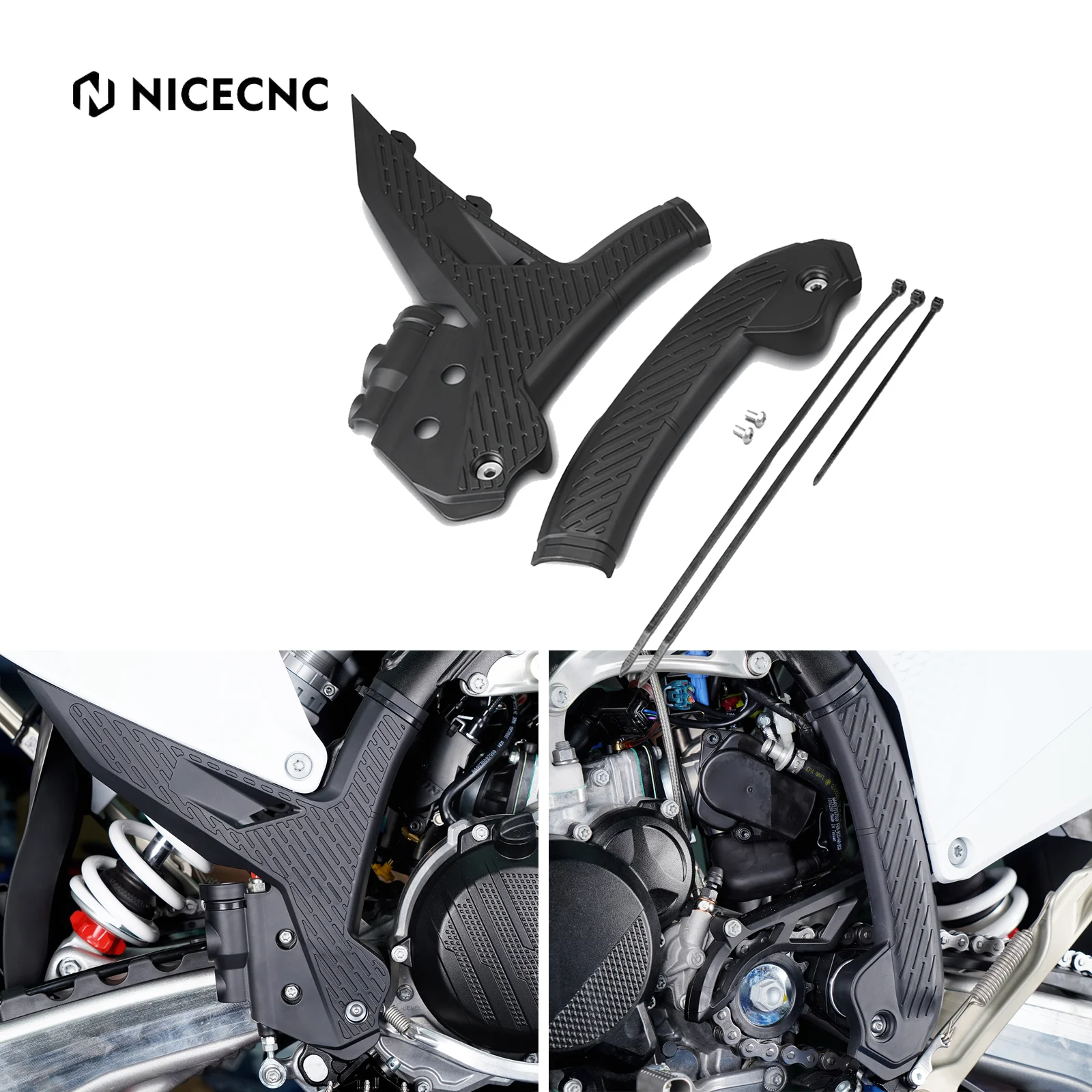 NiceCNC For KTM EXC300 EXC EXCF XCW 125 250 300 350 400 450 500 2024 SX SXF XC XCF 2023-2024 Plastic Frame Guard Cover Protector