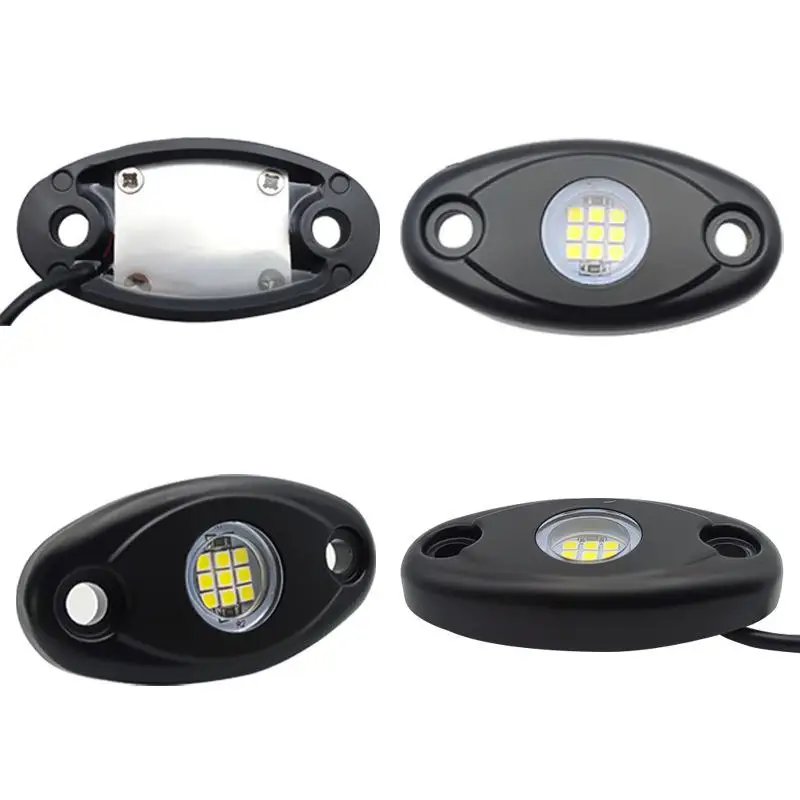 LED RGB Car Rock Lights Waterproof Underbody Neon Kit for Offroad Truck Exterior Atmosphere Upgrade