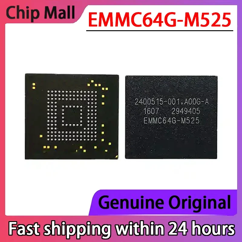 

2PCS EMMC64G-M525 EMMC64G Encapsulation of BGA153 Storage Chip Word Library IC