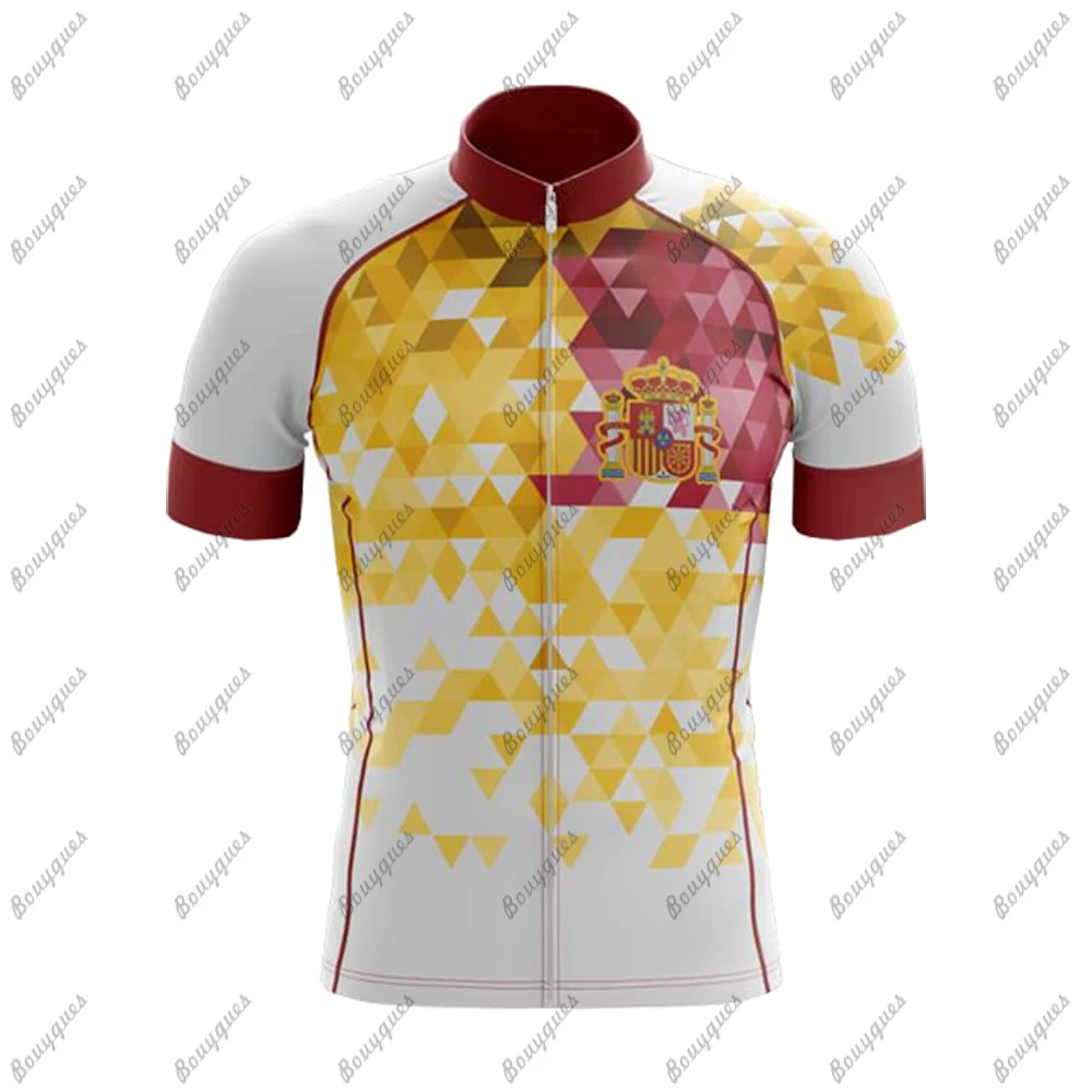 2022 NEW Spain Men Cycling Jersey MTB Maillot Bike Shirt Downhill Jersey High Quality Pro Team Tricota Mountain Bicycle Clothing