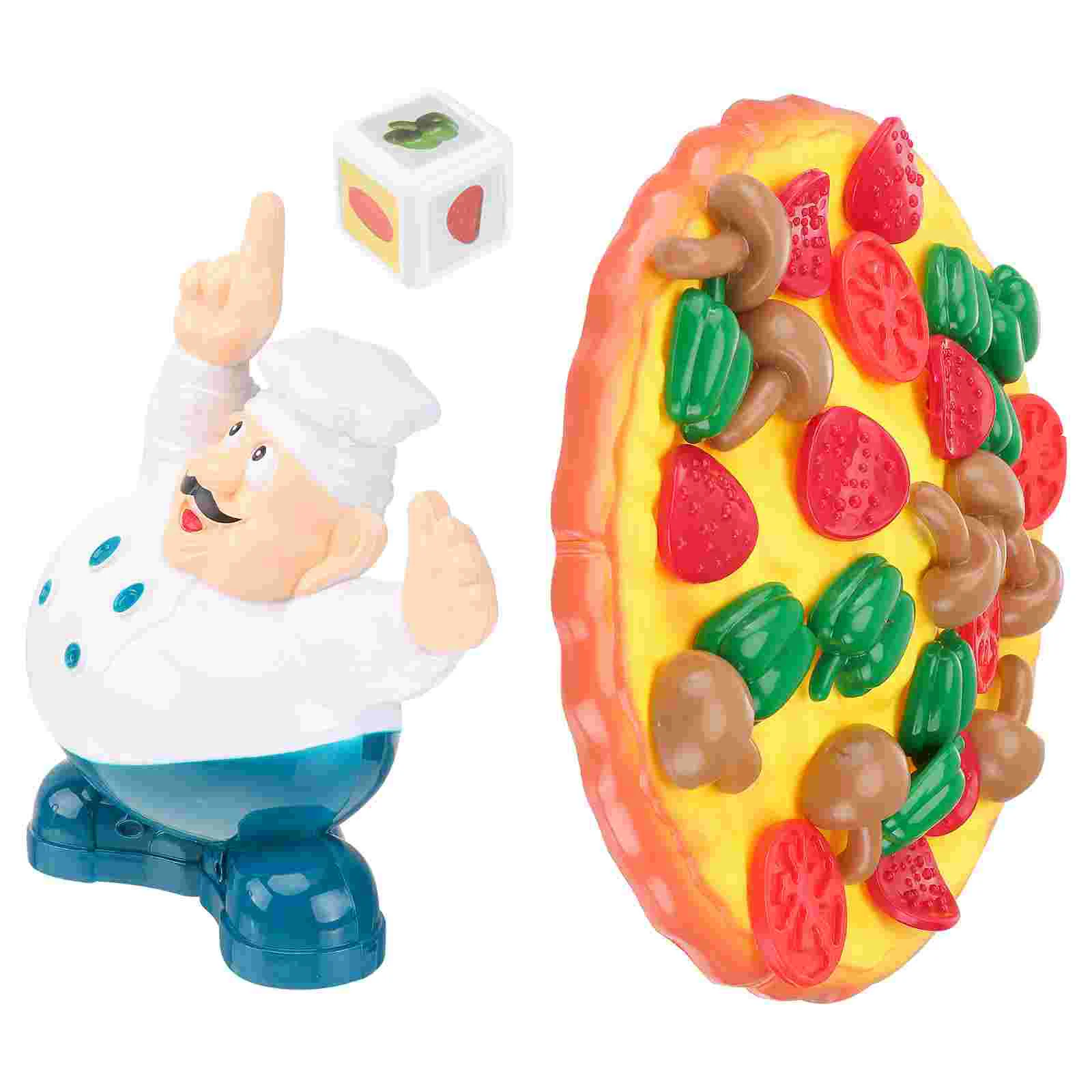 Toy for All Ages Kids Pizza Pile-Up Stacking Balancing Puzzle Double Toppings Game Desktop