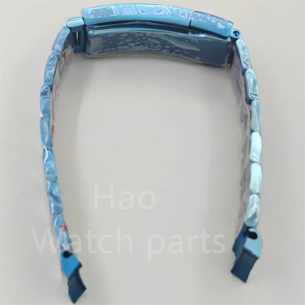 Bliger-青いステンレス鋼のブレスレット,折りたたみ式バックル,36mm, 39mm, 40mm,904lに適しています