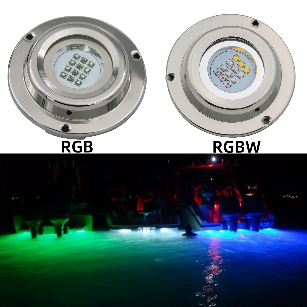 

SS316L 36 Вт 60 Вт белый зеленый RGBW RGB беспроводной пульт дистанционного управления погружная морская док-станция для подводной морской яхты стандартная лодка