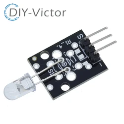 Módulo de Sensor de emisión infrarroja para arduino, Kit de iniciación de bricolaje, KY-005, 3 pines, KY005