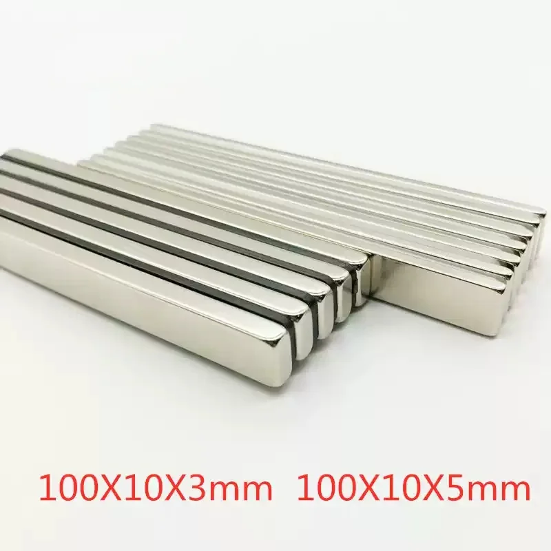 100x10x3/5mm Super Strong Magnetic Magnets Length 100mm Permanent Neodymium Magnet 100x10x3/5 Longer Sheet Magnet 100*10*3/5