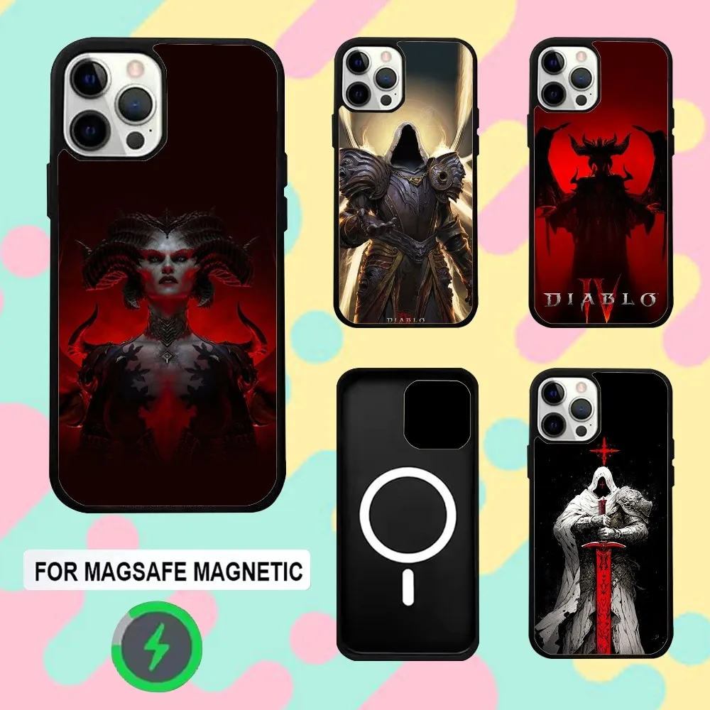 

Game D-Diablo 3 4 Phone Case For iPhone 16,15,14,13,12,11,Plus,Pro,Max,Mini Magsafe Magnetic Wireless Charging