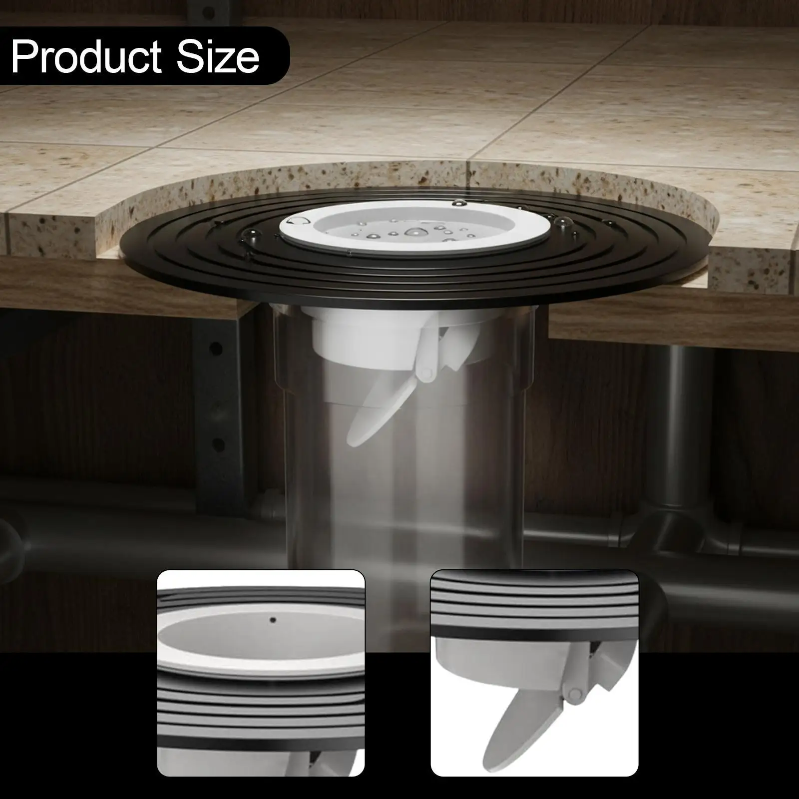 Floor Drain Core Hair Catcher Odor Resistant Shower Drain Plug for Balcony Showeroom Toilet Basement Kitchen Sink Home