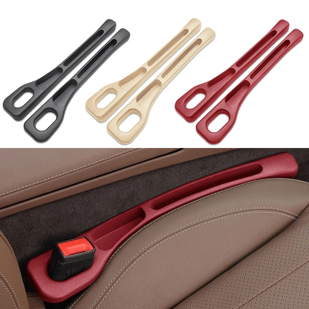 Car Seat Gap Stuff Side Seam Universal PU Car Gap Filler Leakproof Seat Gap Storage Organizer Car Interior Accessories 1 Pair